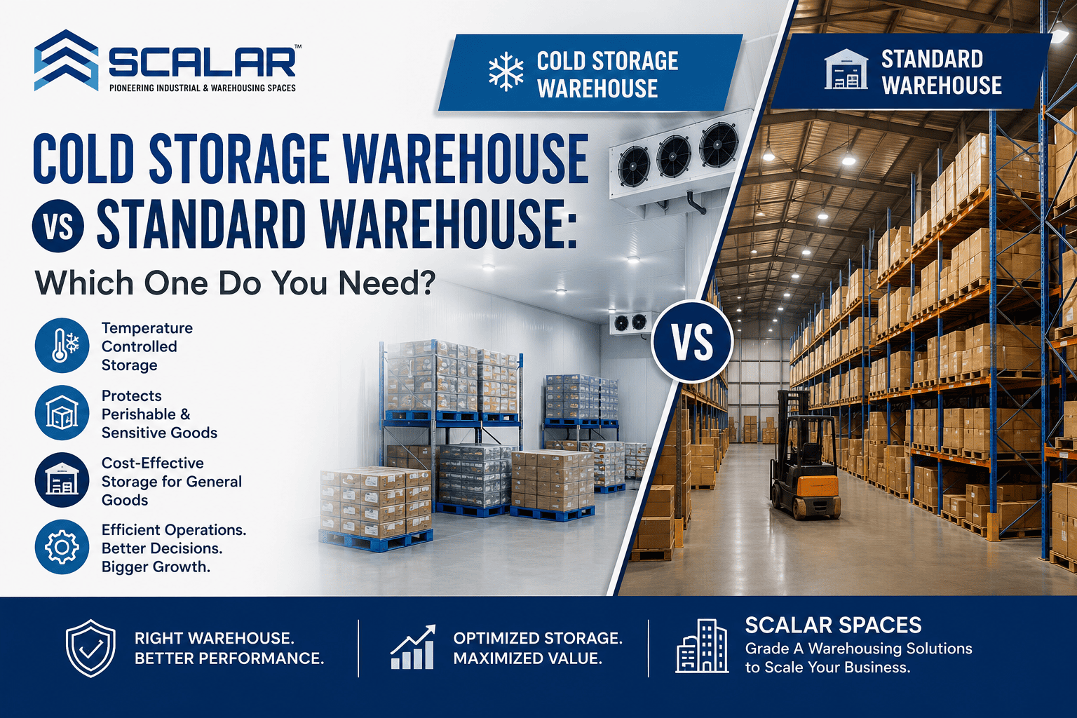 cold storage warehouse vs standard warehouse: which one do you need?